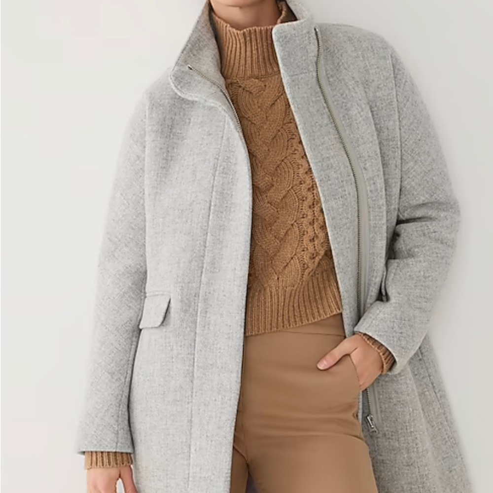 J. Crew Gray Pea Coat